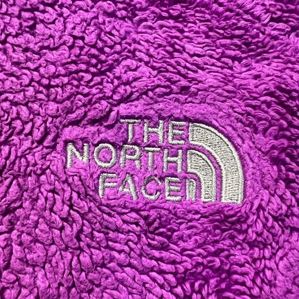 The North Face Full Zip Fleece Jacket Size Girls Medium (10-12) Color Purple